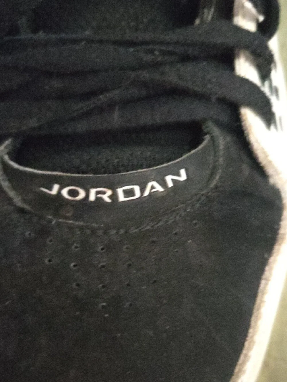 Jordan Men’s Black and White High-Top Sneakers